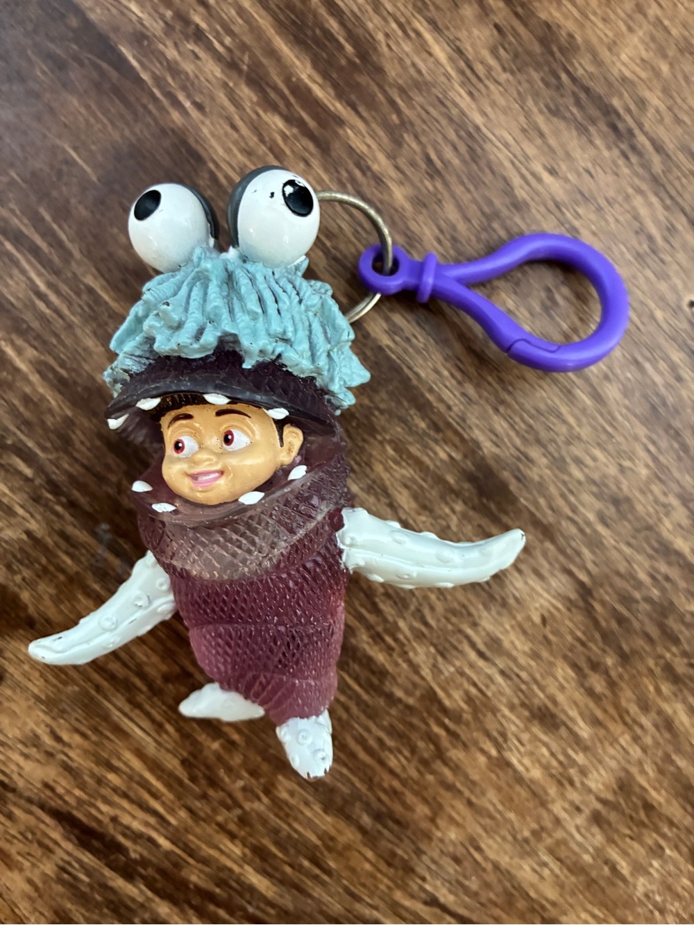 Rare VTG DISNEY PIXAR MONSTERS INC BOO KEYCHAIN 2001 Spin Master Toys
